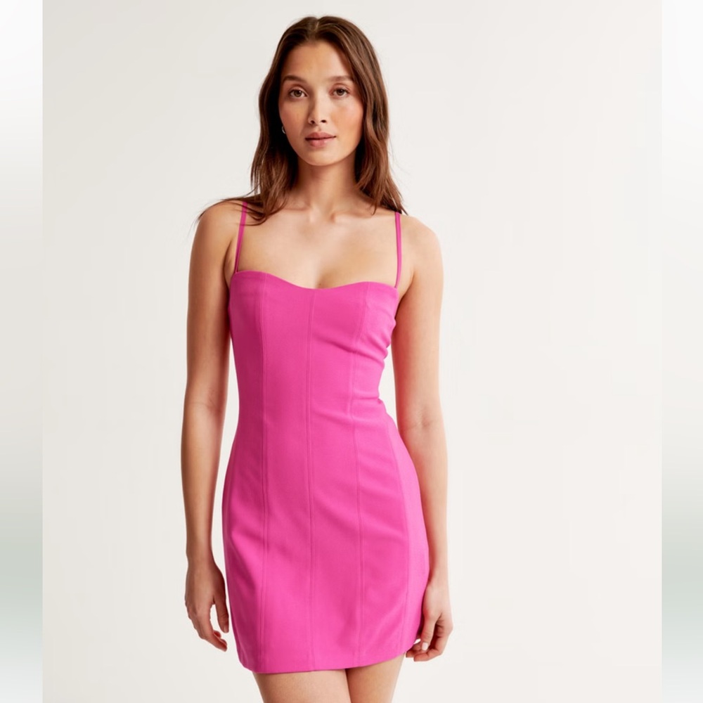 Abercrombie corset clasp-back mini dress